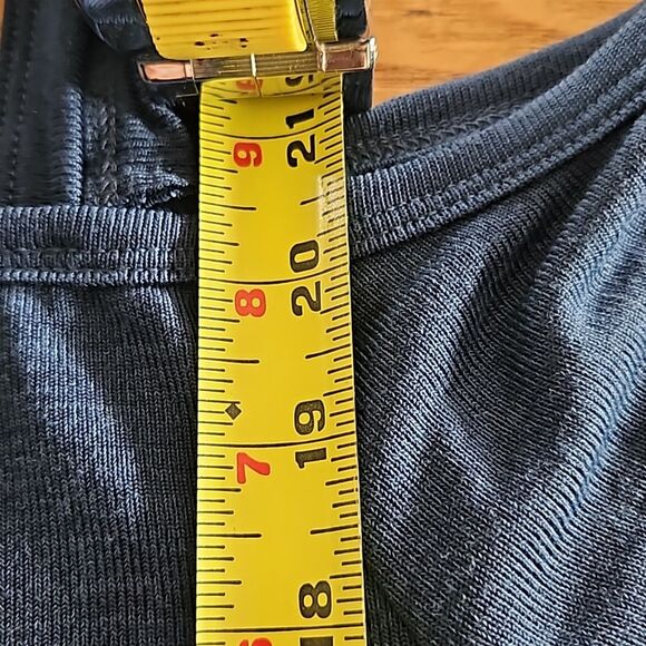 Emery Rose Blue One Cold Shoulder with straps Women's Large Summer Blouse - Picture 5 of 8